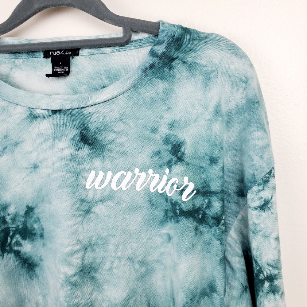 🆕️ Rue21 | Tie-Dye "Warrior" Long Sleeve Tee - Picture 2 of 5